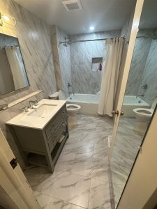 custom marble bathroom tile