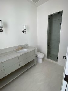 bathroom tile floor installation