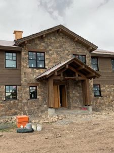 house exterior stonework project