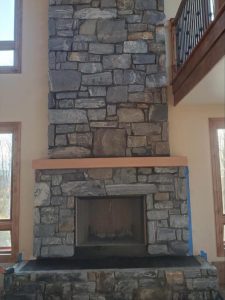interior fireplace stonework