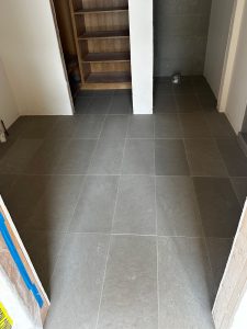 grey rectangle flooring