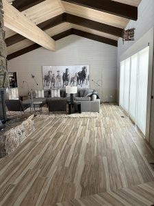 custom wood flooring installation