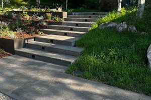outdoor walkway and stairs masonry