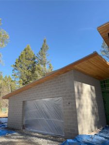 concrete cinderblock structure