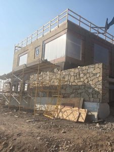 house wall masonry construction