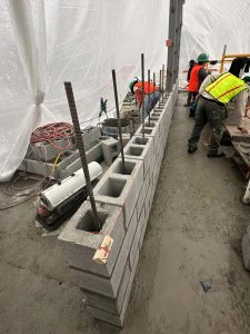 structural wall cinderblock construction
